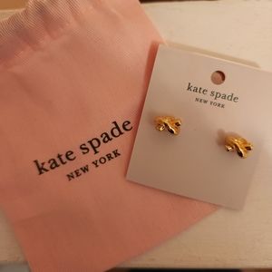 Kate spade gold sailor's knot earrings
